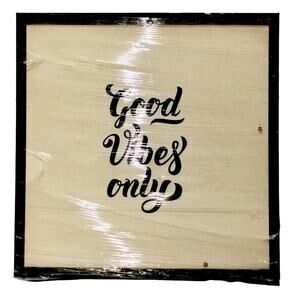 “Good Vibes Only” Cork Board Wall Decor